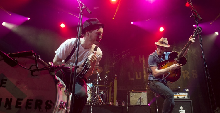 The Lumineers performing on tour