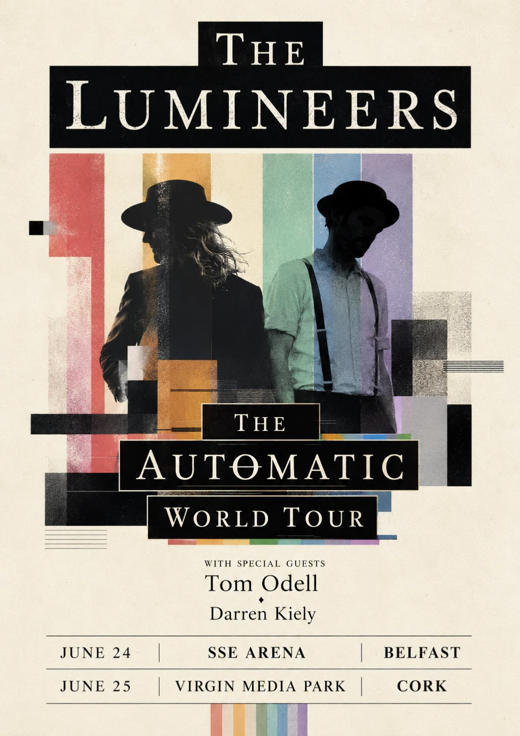 The Lumineers 2026 tour poster